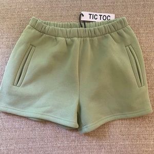Sage Green TICTOC comfort shorts - NWT (small)